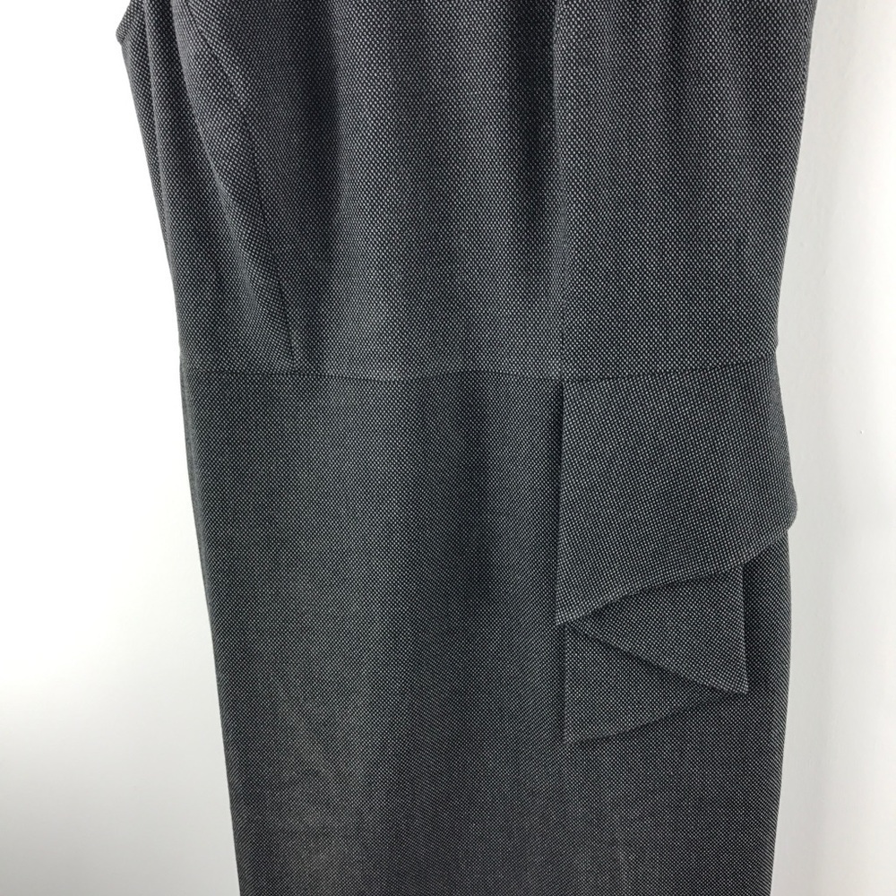 LOFT Ann Taylor Gray Textured Career Dress 6 - Picture 2 of 8